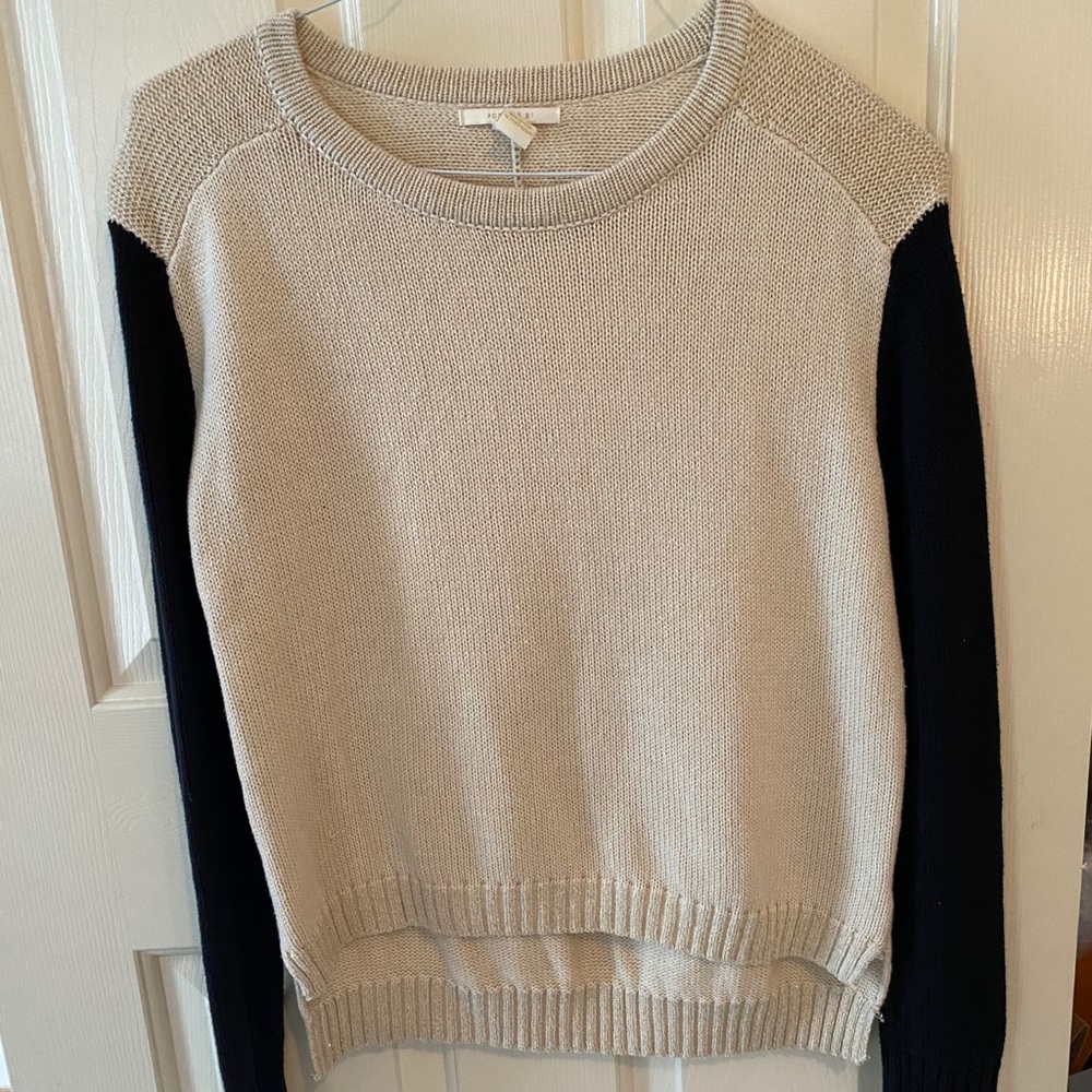 Dark blue and cream sweater